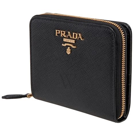 prada black red wallet|prada trifold wallet.